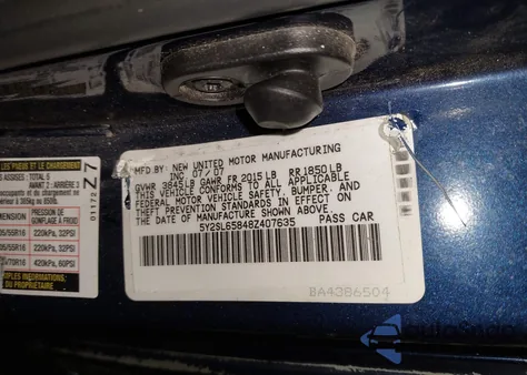 2008 Pontiac Vibe z USA, uszkodzony, nr VIN 5Y2SL65848Z407635